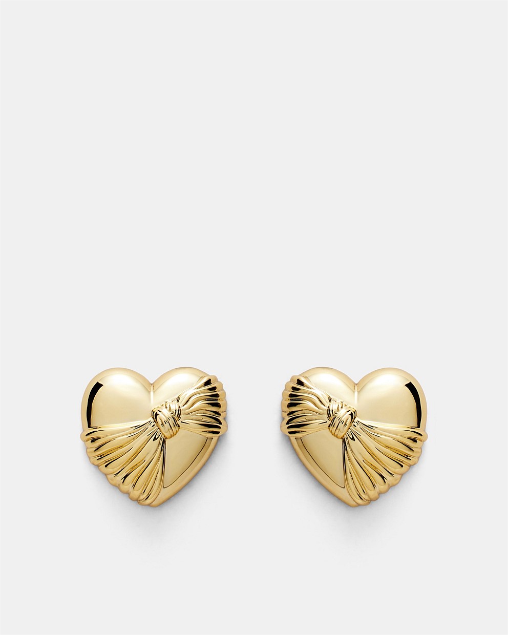 En Pointe Heart Stud Earrings