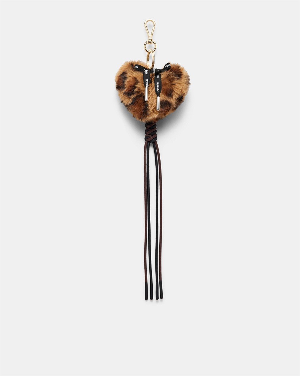 Fluffy Heart Bag Charm