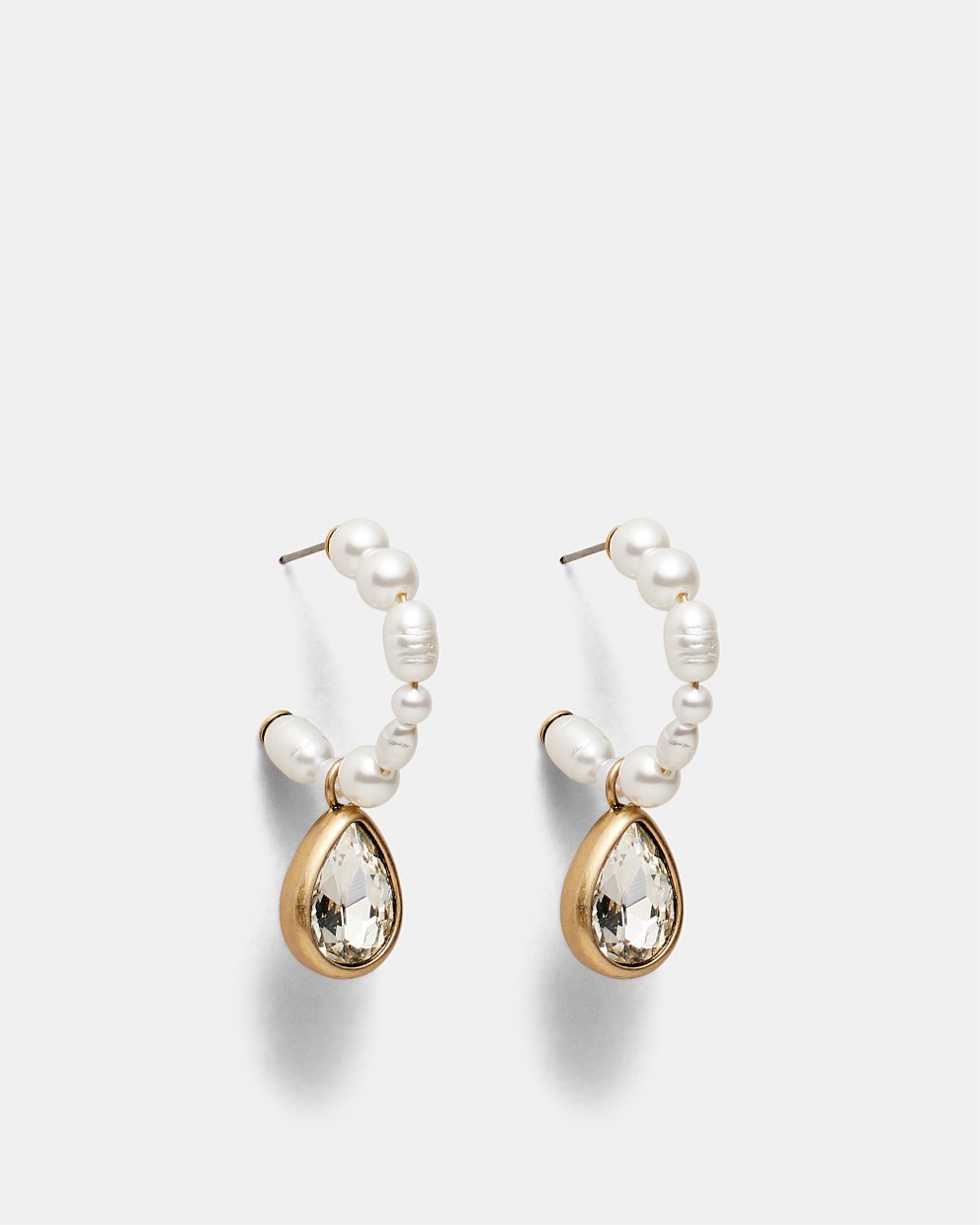 Bubbly Pearl Hoop Earrings