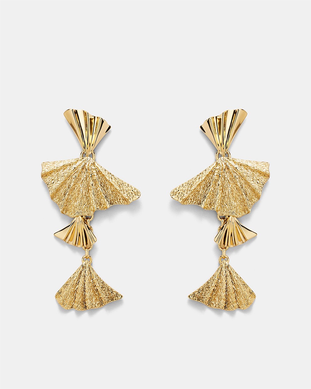 Fold Charm Drop Earrings