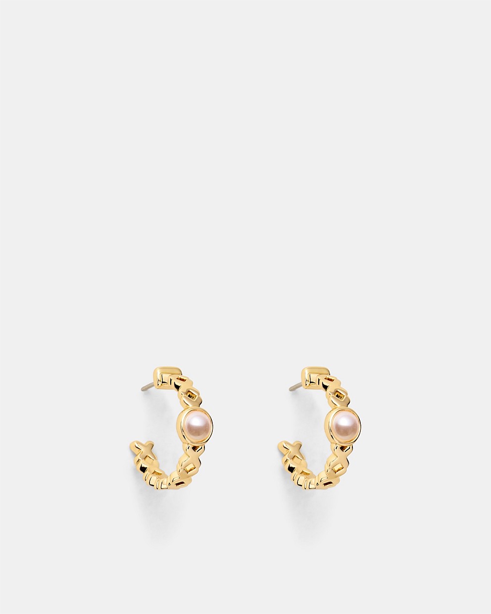 Essense Pearl Hoop Earrings