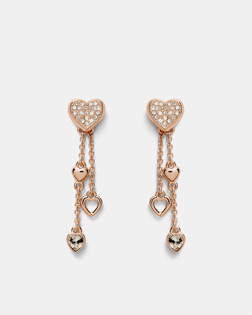 Lovely Heart Drop Earrings