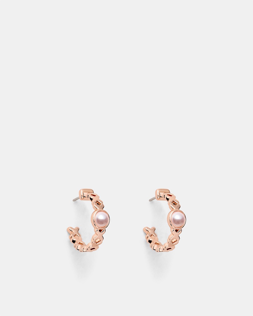 Essense Pearl Hoop Earrings
