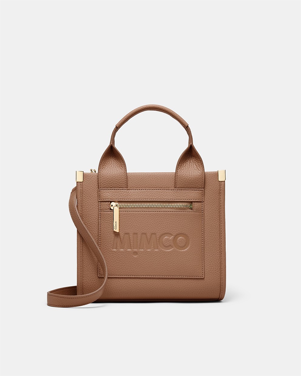 Patch Leather Mini Tote Bag