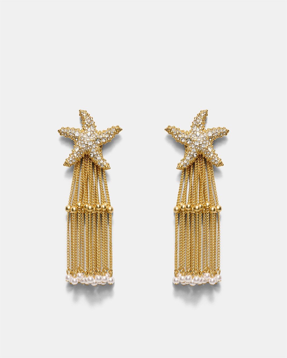 Starfish Fringe Earrings