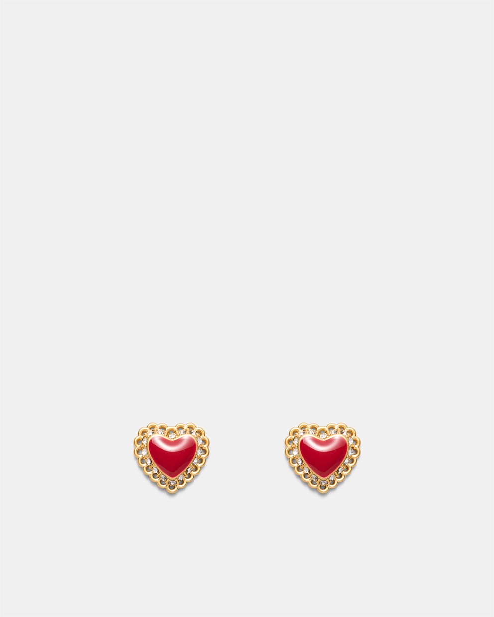 Lace Heart Stud Earrings