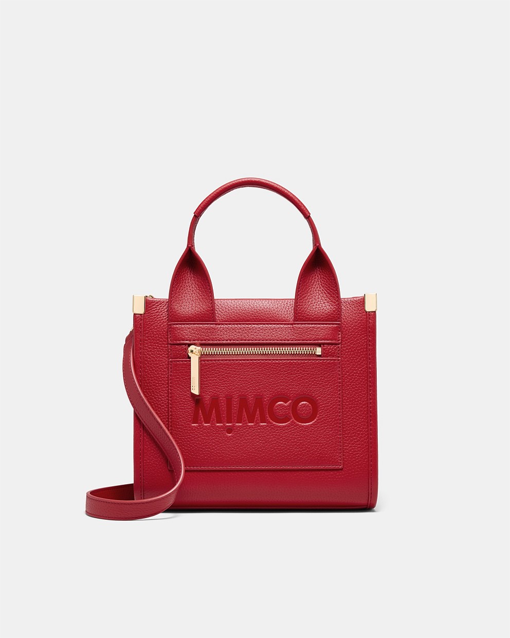 Patch Leather Mini Tote Bag