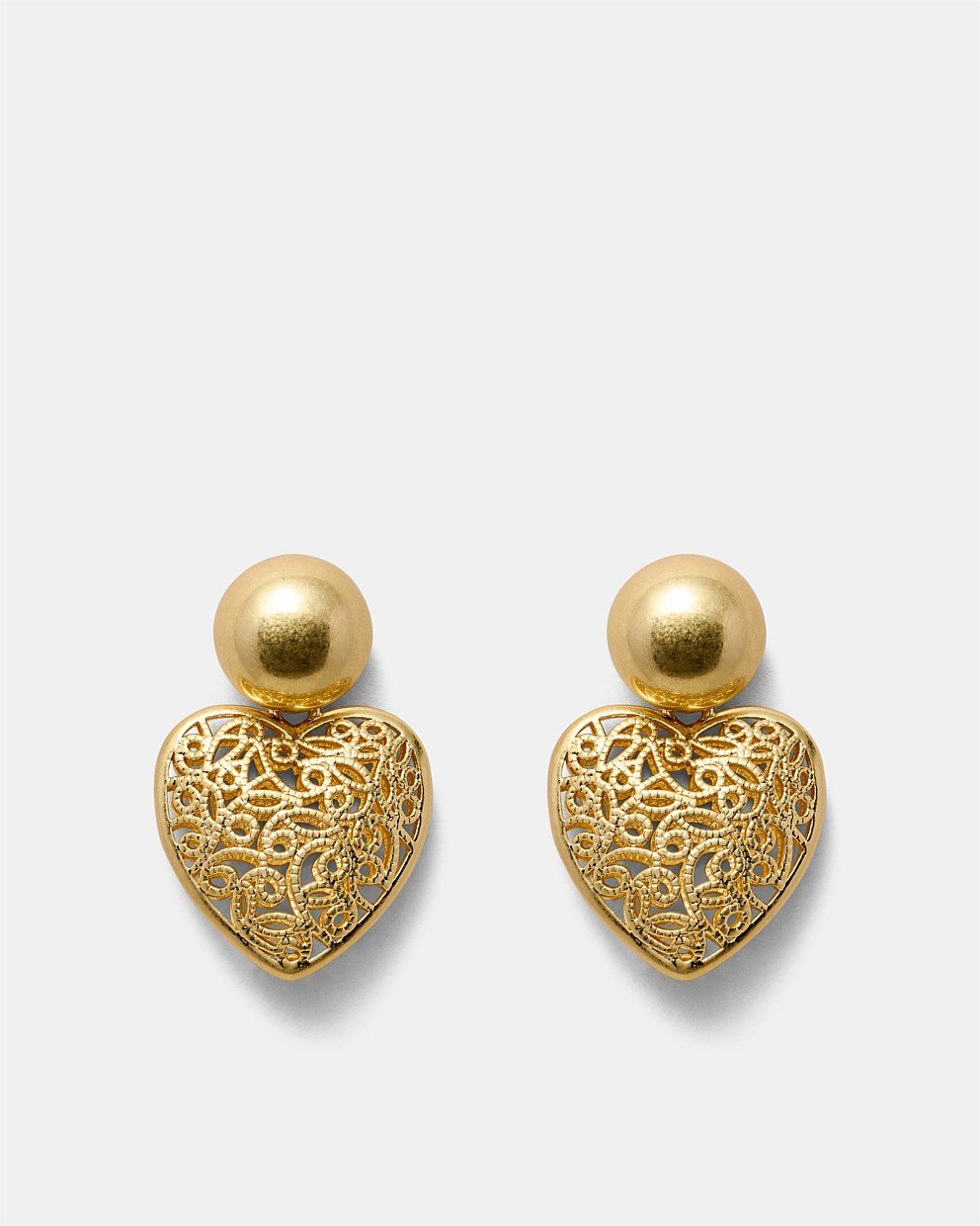 Fond Heart Drop Earrings