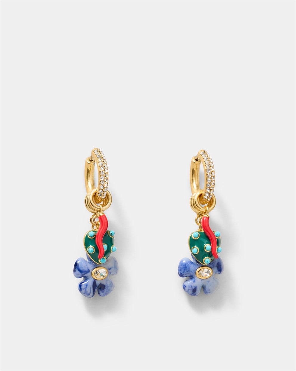 Talisman Charm Hoop Earrings