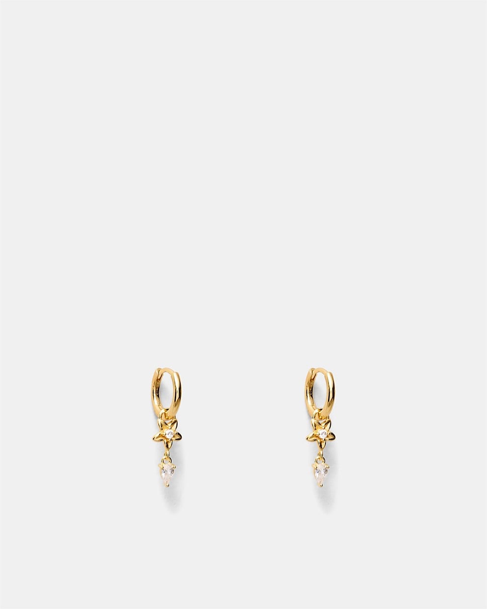 Asteria Charm Hoop Earrings