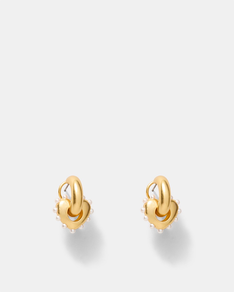 Adore Heart Hoop Earrings