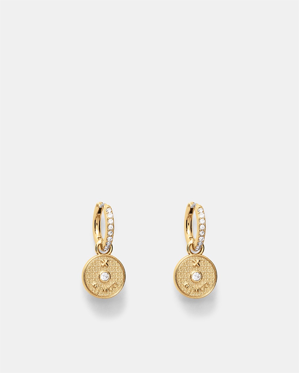 Amulet Charm Hoop Earrings
