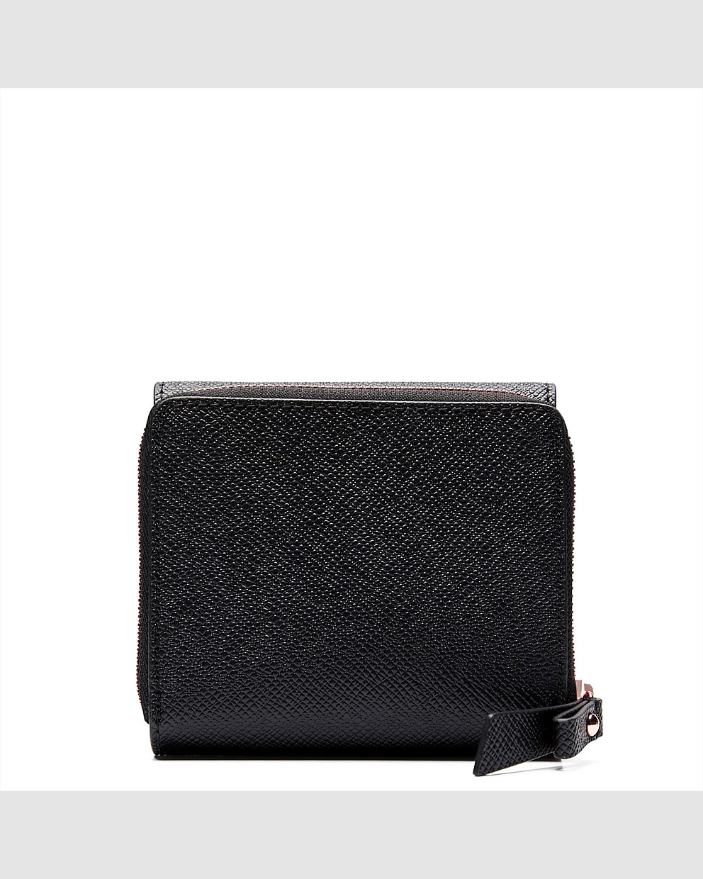 Black Rose Gold Sublime Small Zip Wallet Sale Mimco