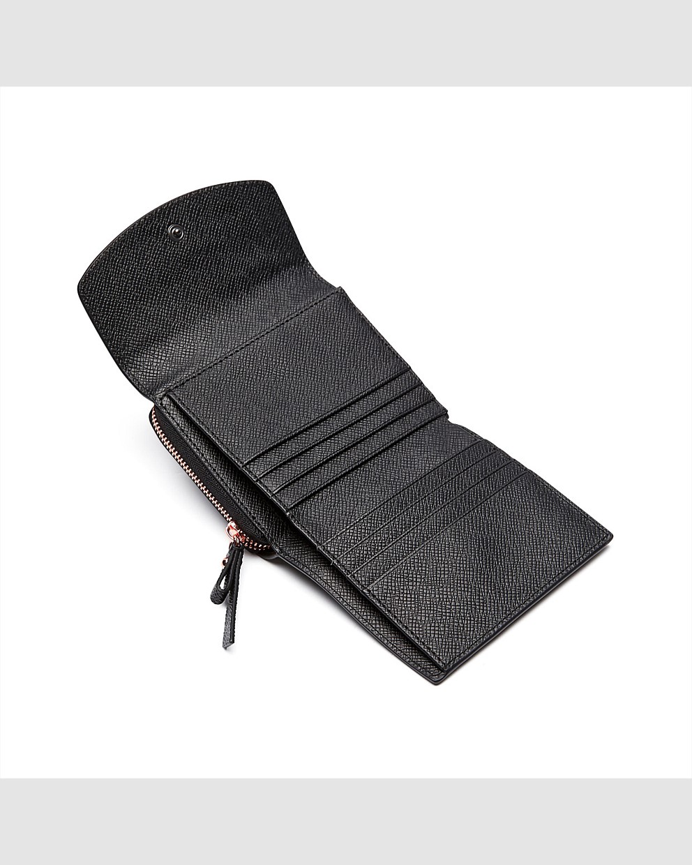 Black Rose Gold Sublime Small Zip Wallet Small Wallets Mimco