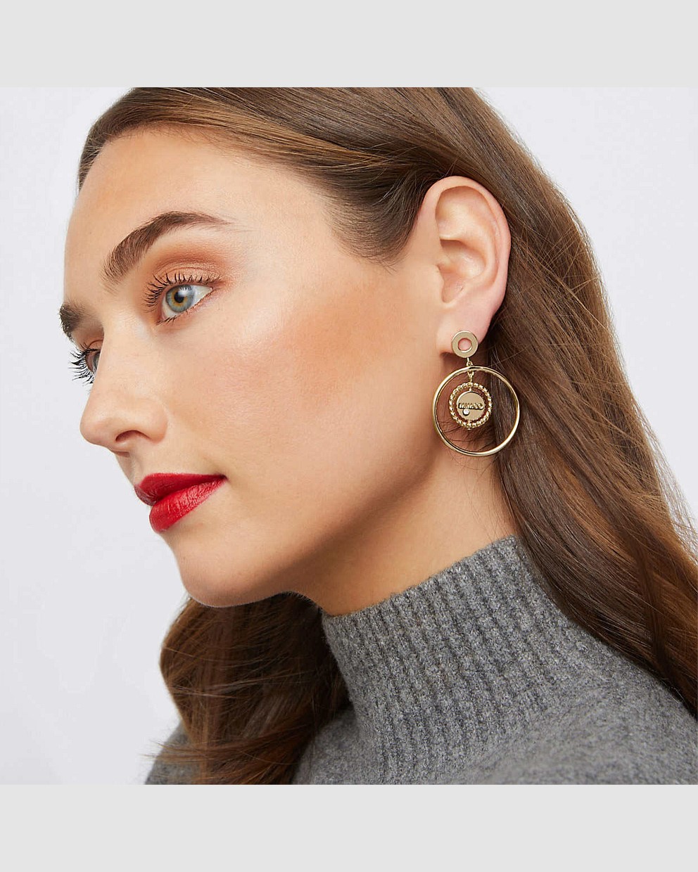 Sunken Hoop Earrings