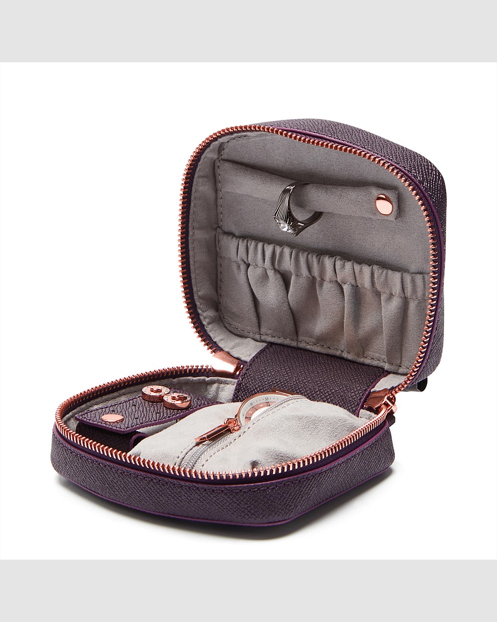 Aubergine Sublime Small Jewel Case - Travel Accessories 