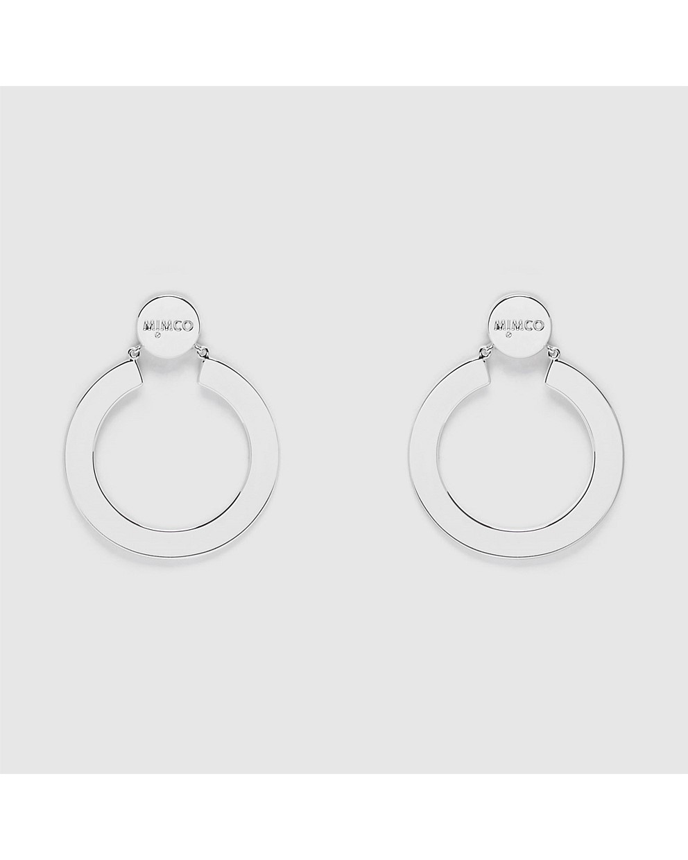 EMBLEM HOOP EARRINGS