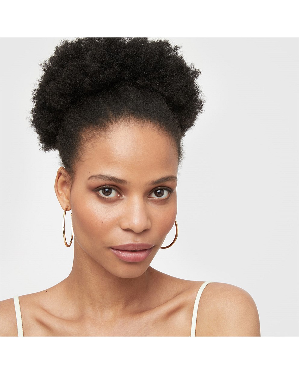 STATIC LARGE METAL HOOP EARRINGS