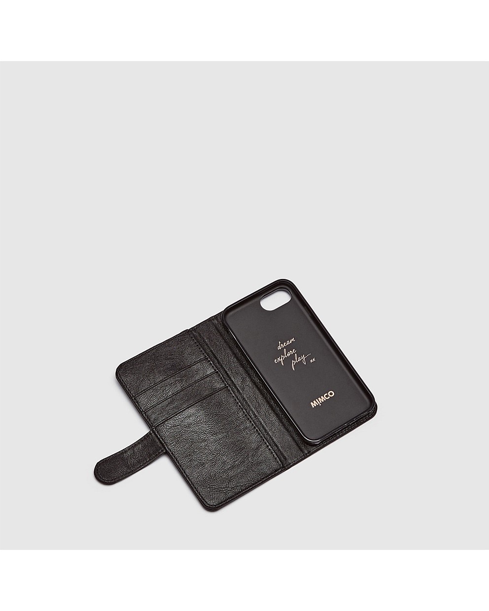 Black Rose Gold MIM FLIP CASE FOR IPHONE 6/6S/7/8 SE For iPhone 6/6s