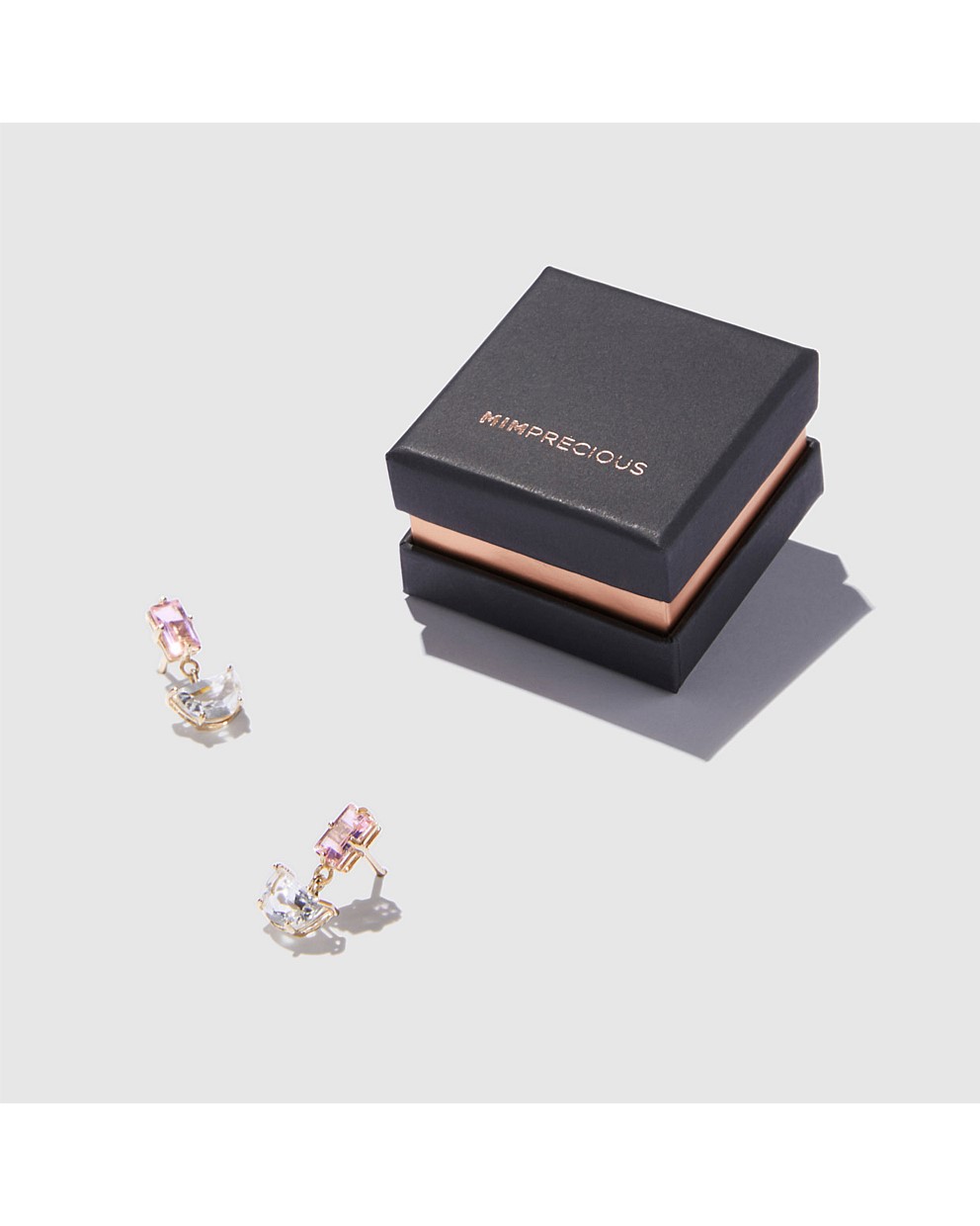 GEM DROP STUD EARRINGS