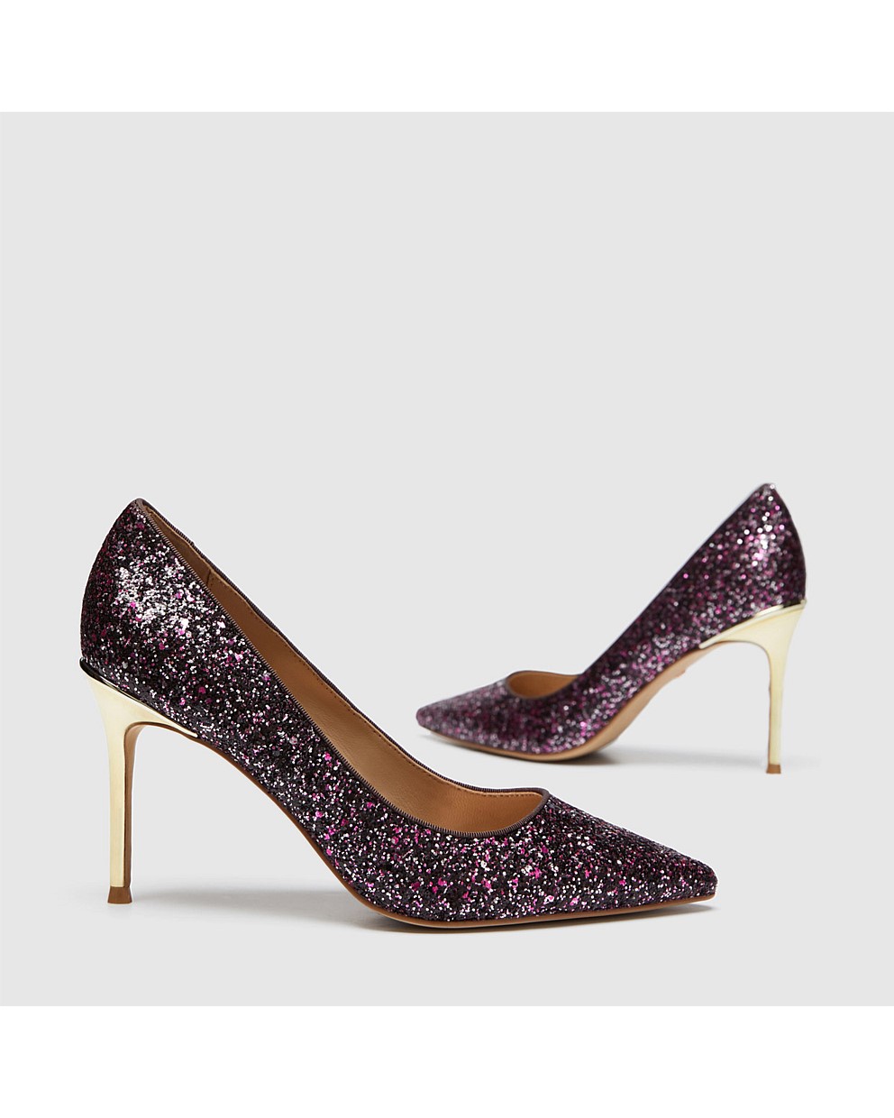 CARVE GLITTER PUMP HEELS