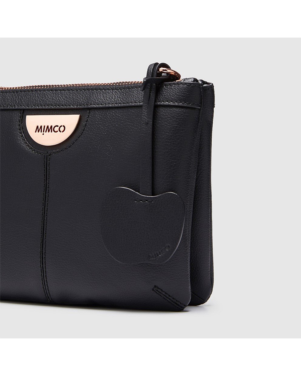 Black Rose Gold Gala Vegan Cross Body Bag Crossbody Bags Mimco