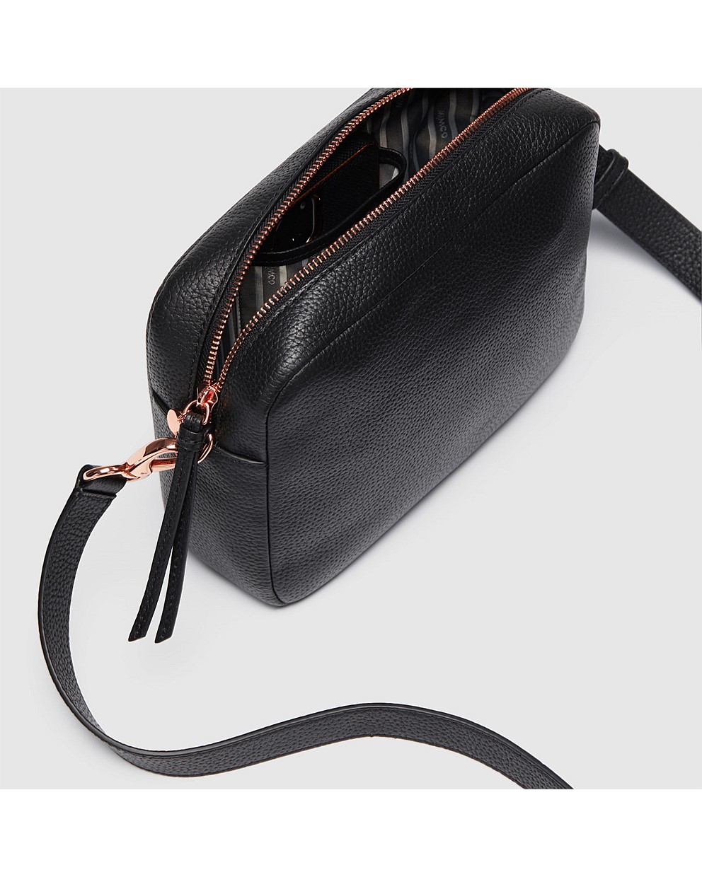 Black Rose Gold MimMazing Cross Body Crossbody Bags Mimco