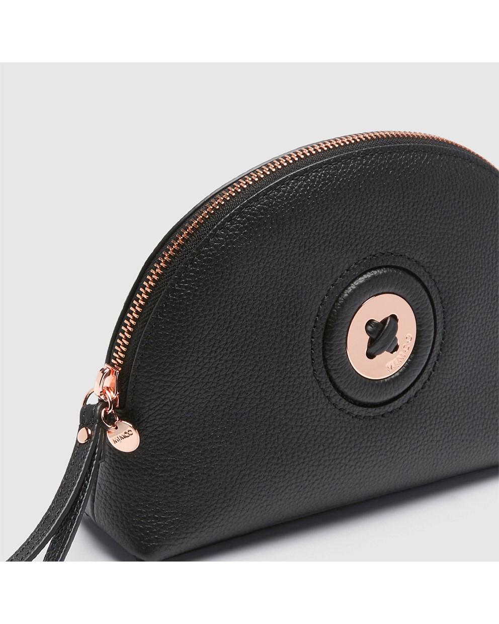 Black Rose Gold MimMazing Medium Pouch Pouches Mimco