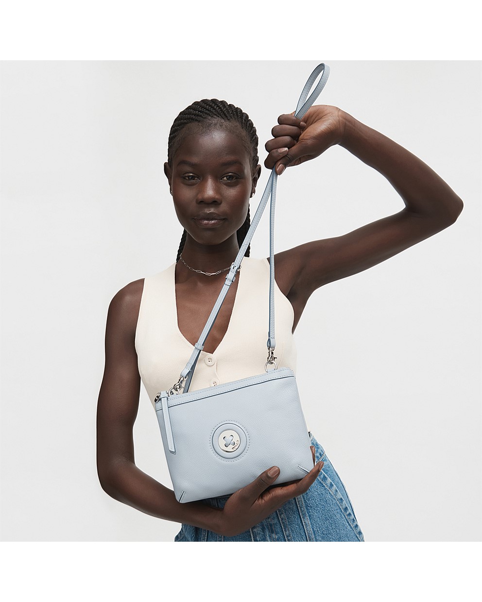 Washed Denim MimMazing Duo Cross Body Bag Crossbody Bags Mimco