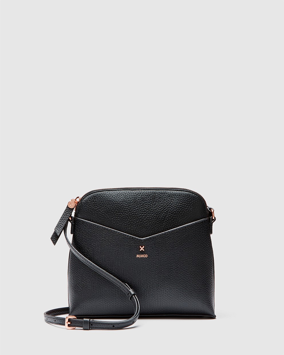 Black Rose Gold DVine Sling Crossbody Bag Crossbody Bags Mimco