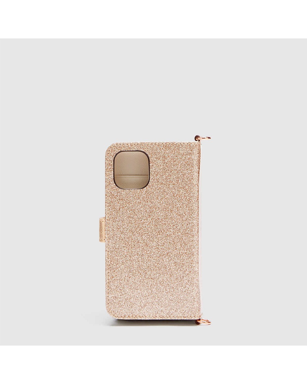 Light Gold Classico Flip Case Cross Body Bag For Iphone 1212 Pro
