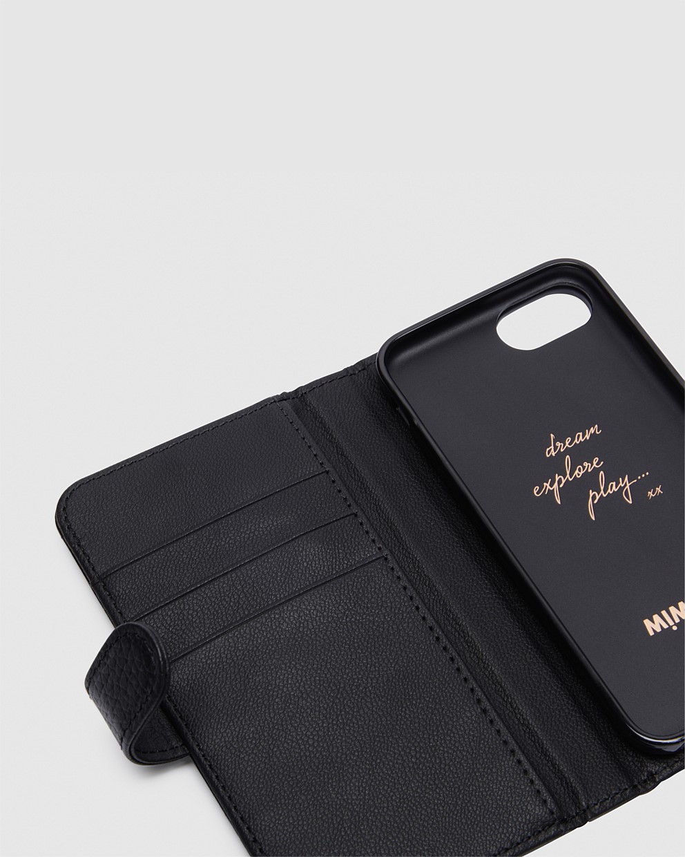 Black Rose Gold MimMazing Flip Case 66S78 SE For iPhone 6/6s/7/8