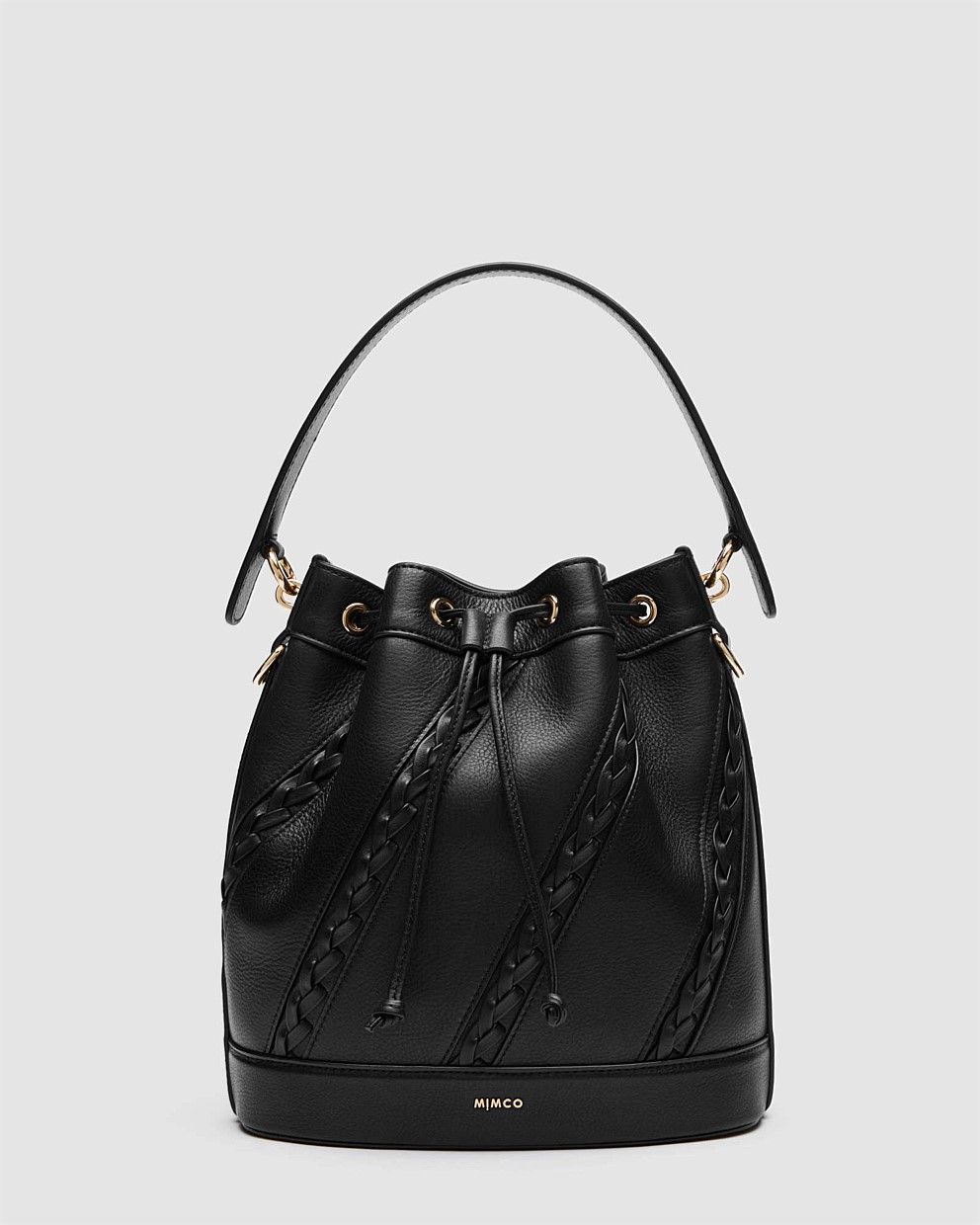 Black Light Gold Promenade Bucket Bag - Crossbody Bags | Mimco