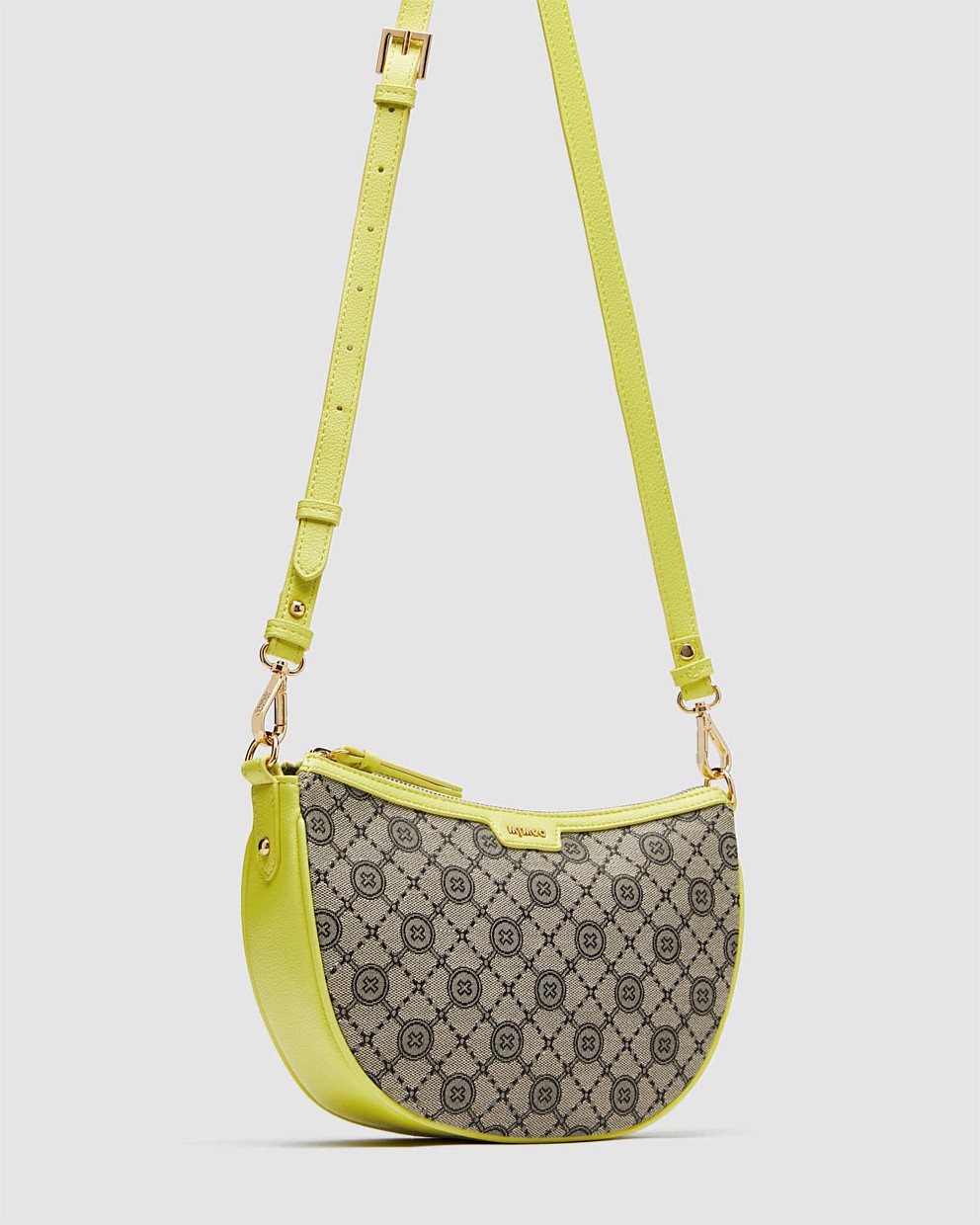 Mim-Gram Crescent Crossbody Bag