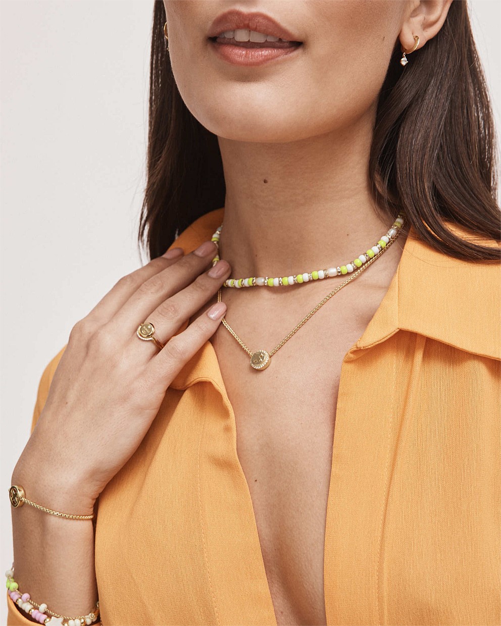 Gold Figment Pendant Necklace Pendant Necklaces Mimco