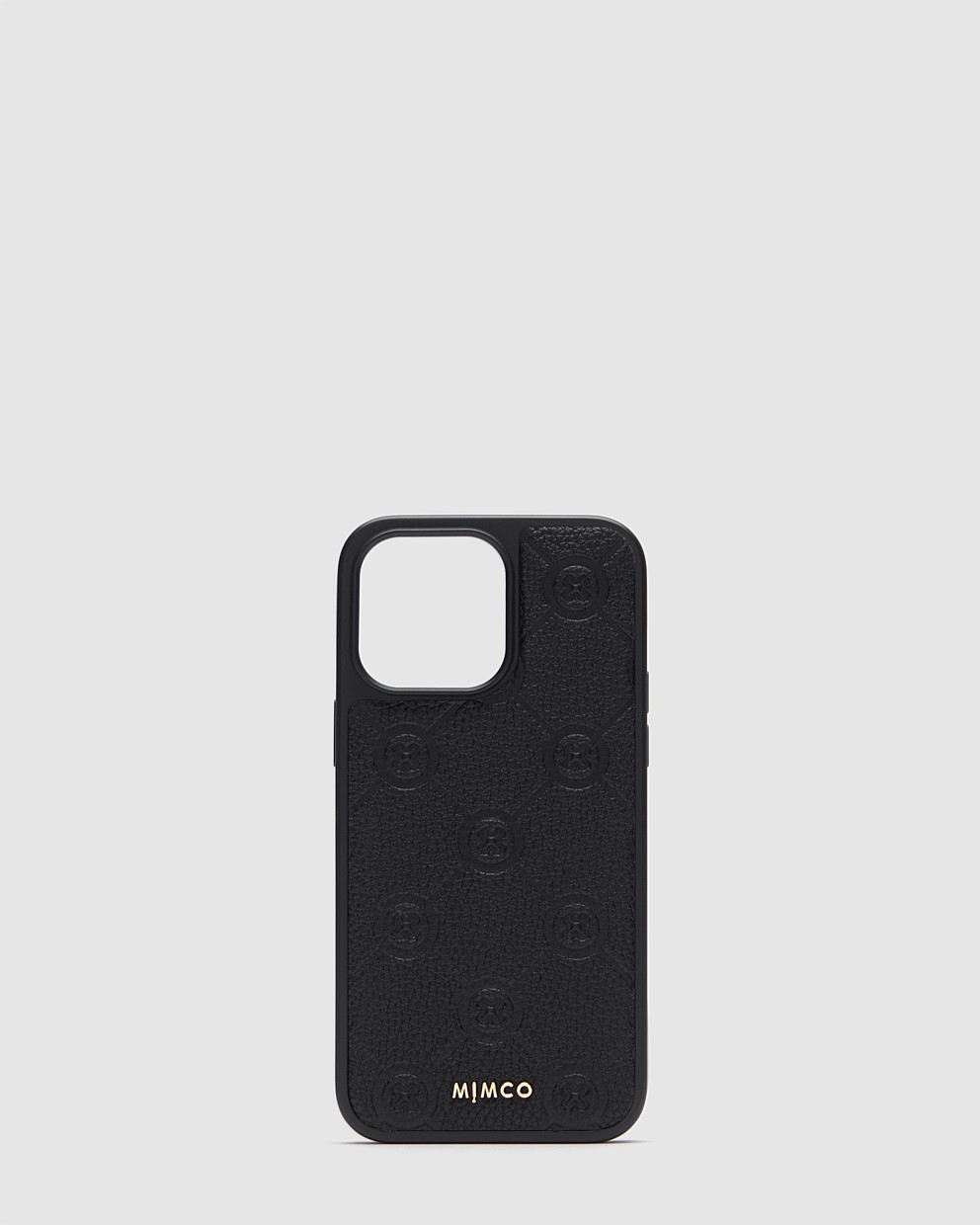 Black Light Gold MimGram Phone Case For Iphone 14 Pro Max Phone Cases Mimco