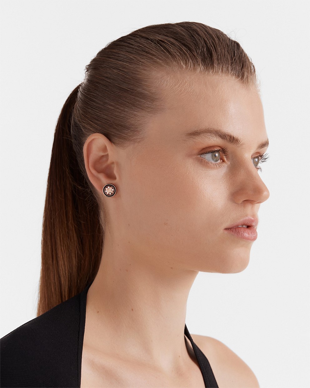 Supermicra Halo Stud Earrings