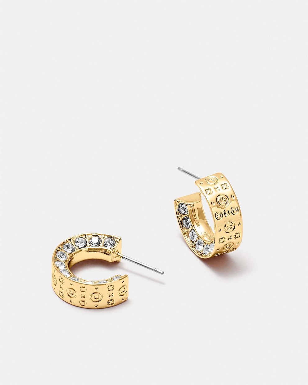 Cipher Hoop Earrings