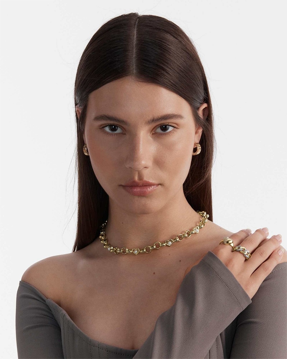 Cipher Hoop Earrings