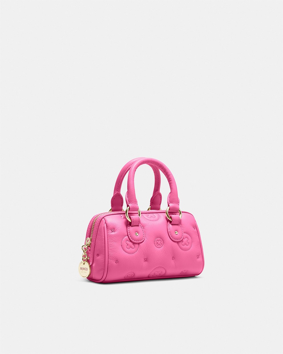 Flashback Leather Mini Bowler Crossbody Bag
