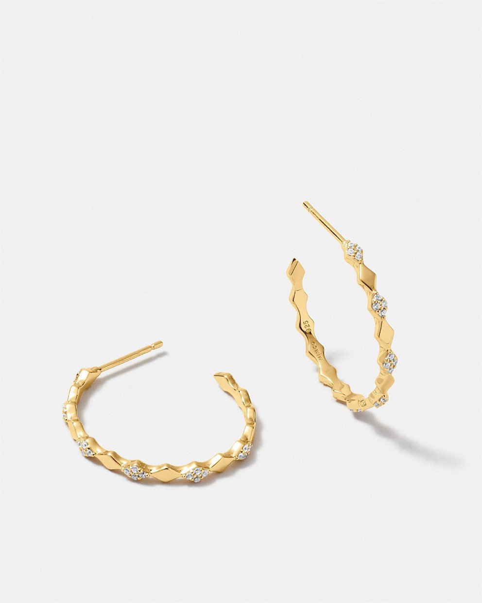 Ace Hoop Earrings