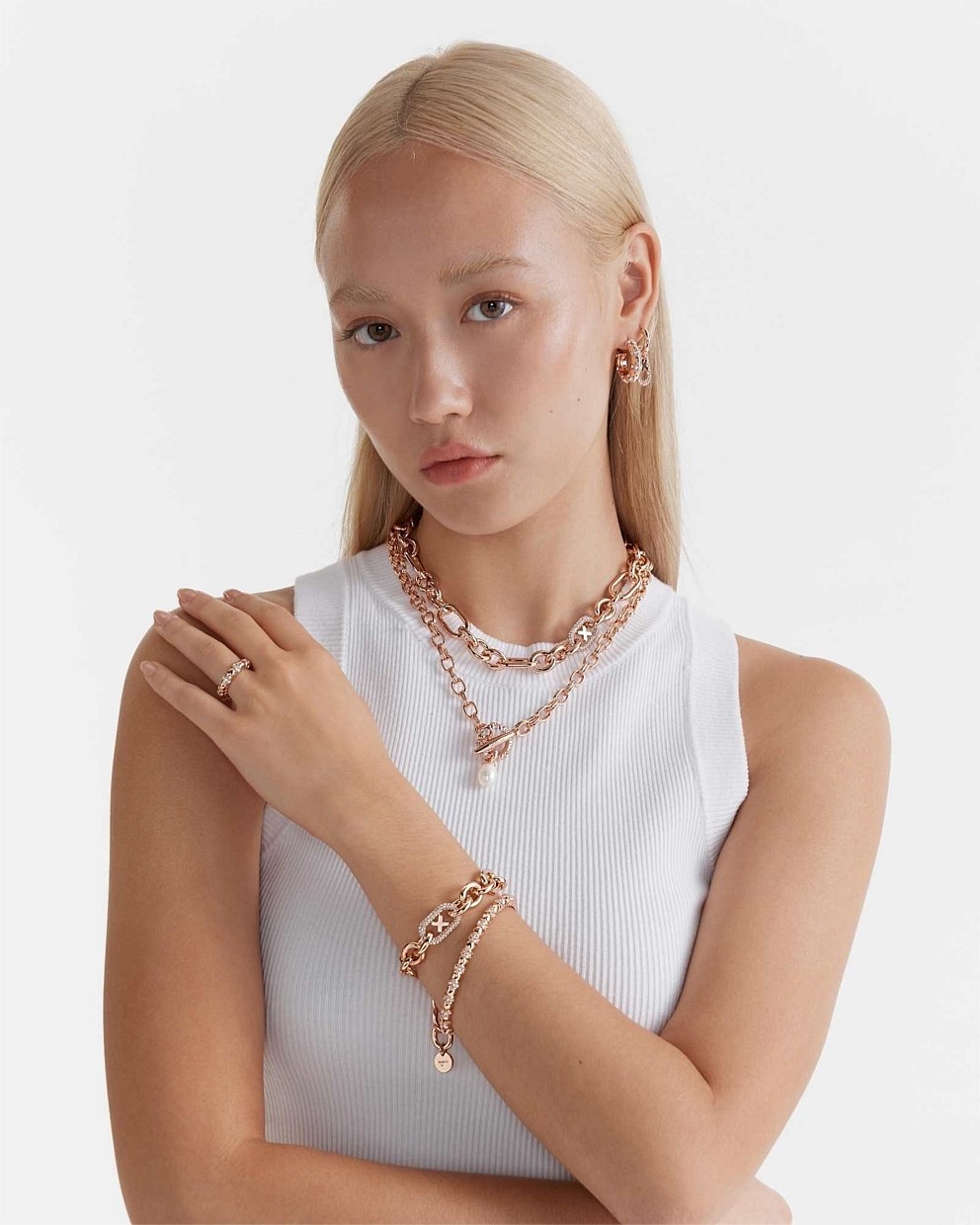 Rose Gold Everly Bracelet Bracelets Bangles Mimco rose-gold-everly-bracelet-bracelets-bangles-mimco
