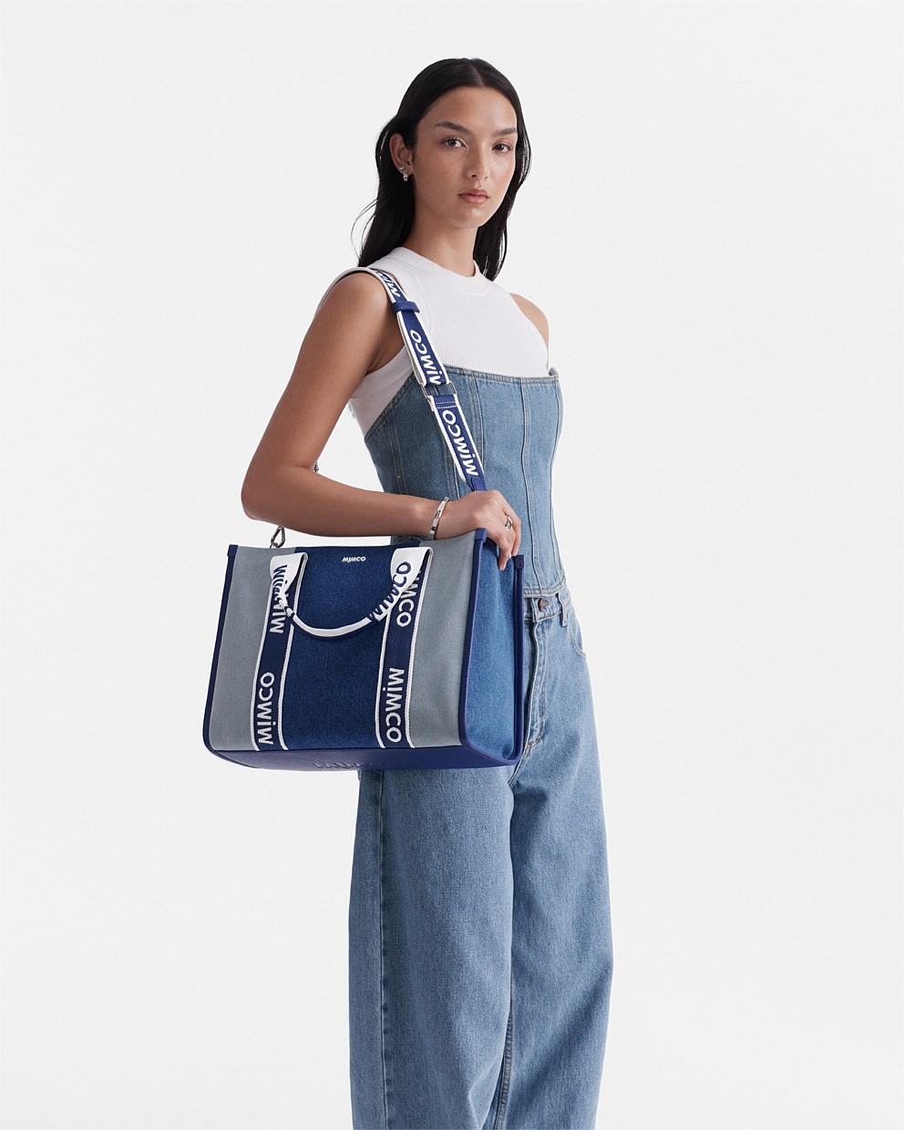 Denim Stevie Tote Bag - Crossbody Bags | Mimco