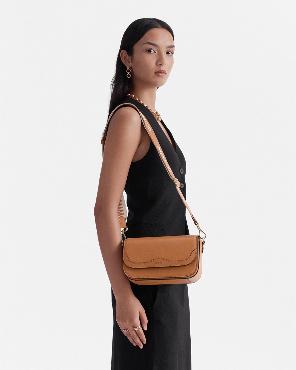 Caramel Jett Concertina Crossbody Bag - Bags | Mimco