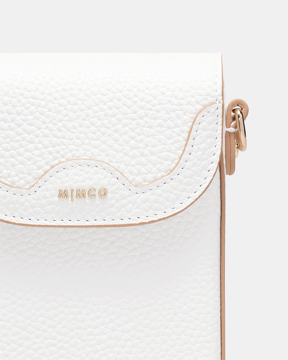 White Jett Phone Crossbody Bag - Crossbody Bags | Mimco