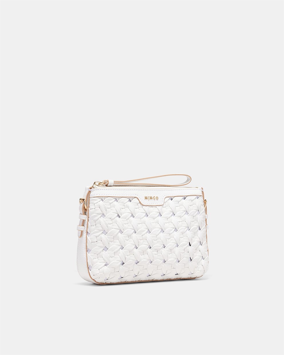 White Casa Medium Pouch - Pouches | Mimco