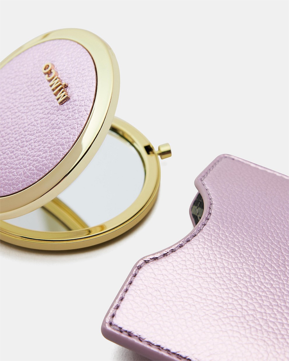 Metallic Pink Paradise Mirror - Travel Accessories | Mimco