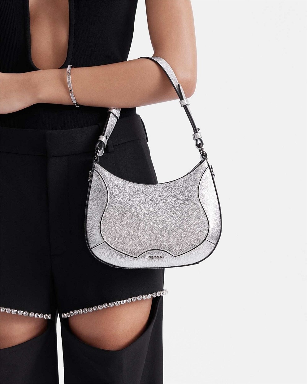 Silver Betsy Shoulder Bag Shoulder Bags Mimco