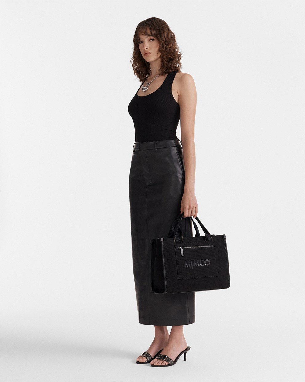 Black Gunmetal Patch Tote Bag - Bags | Mimco