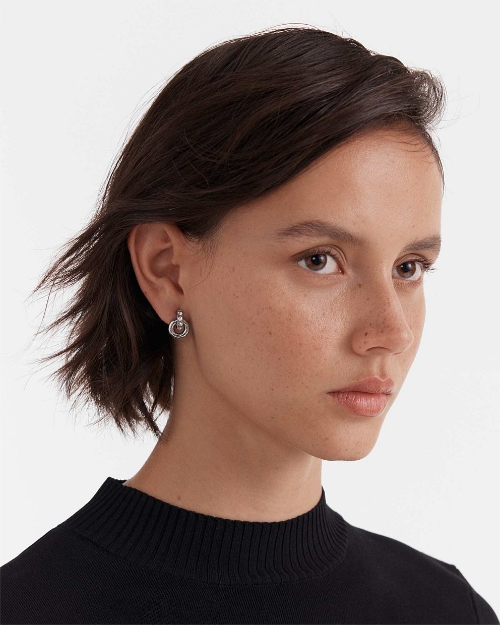 Silver Circulate Stud Earrings - Stud Earrings | Mimco